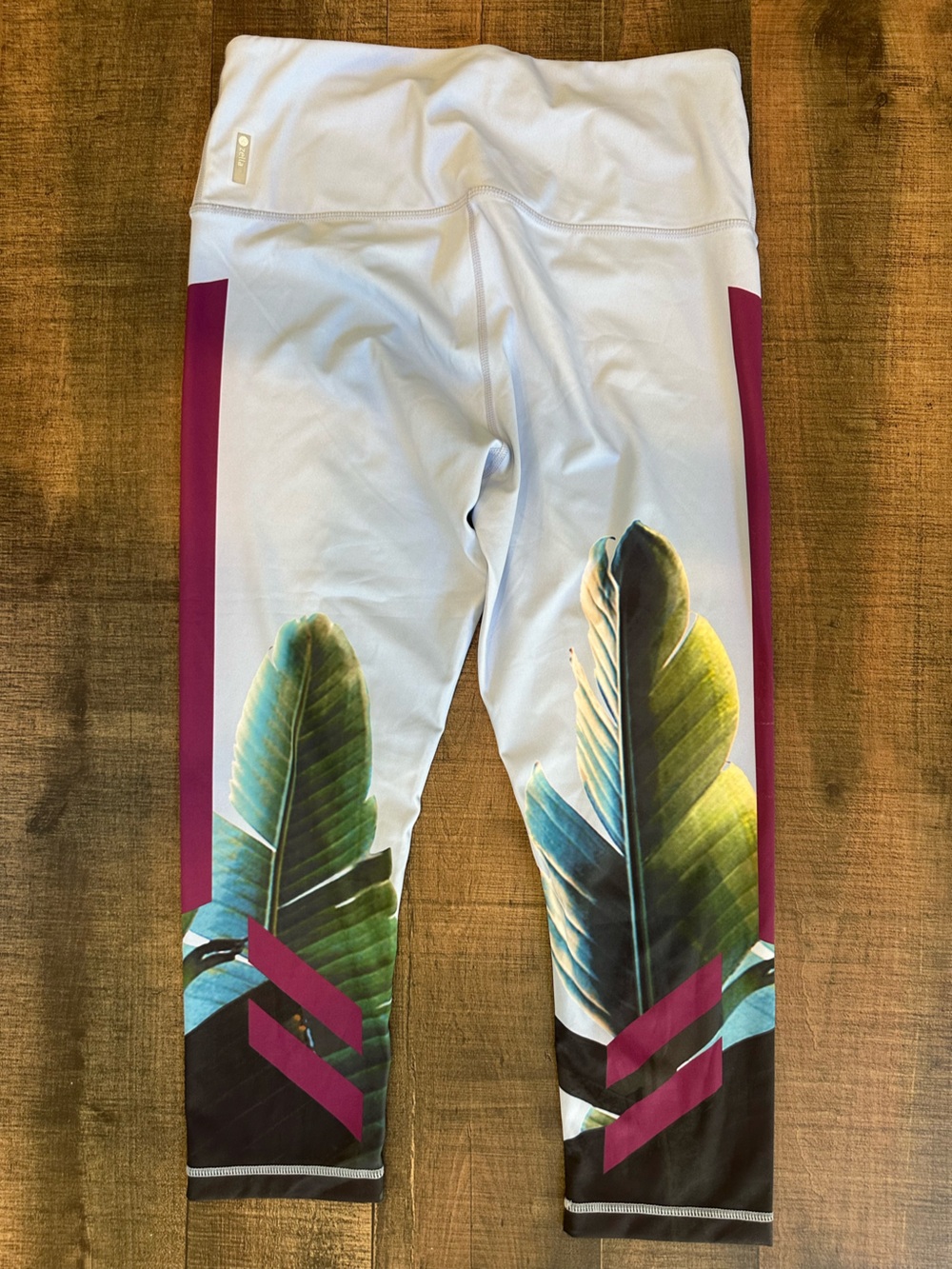 Tropical Leaf Print Bottoms by Zella